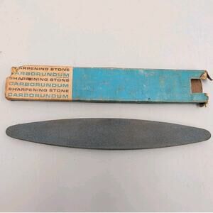 Vintage Carborundum Sharpening Stone & Original Box